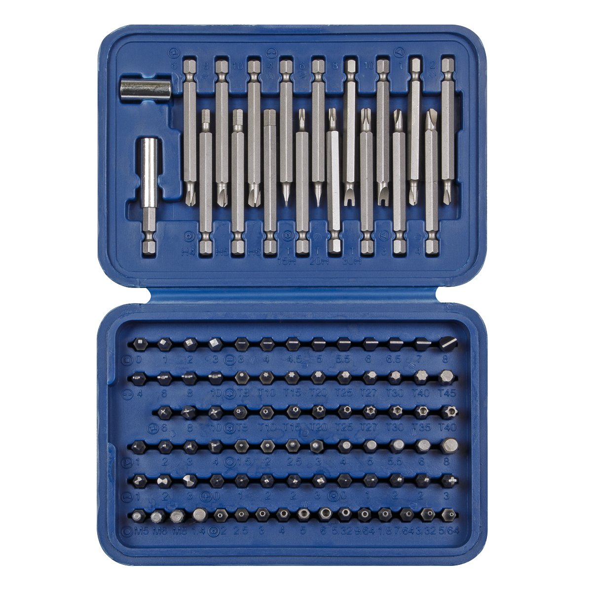 Sealey 99pc Long & Short Power Tool/Security Bit Set AK2099