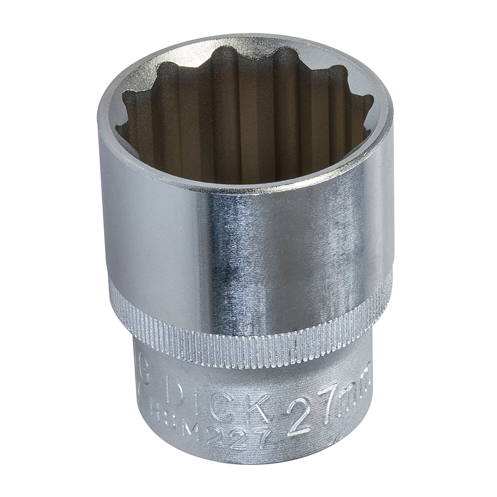King Dick Socket 1/2" SD 12pt Metric 27mm