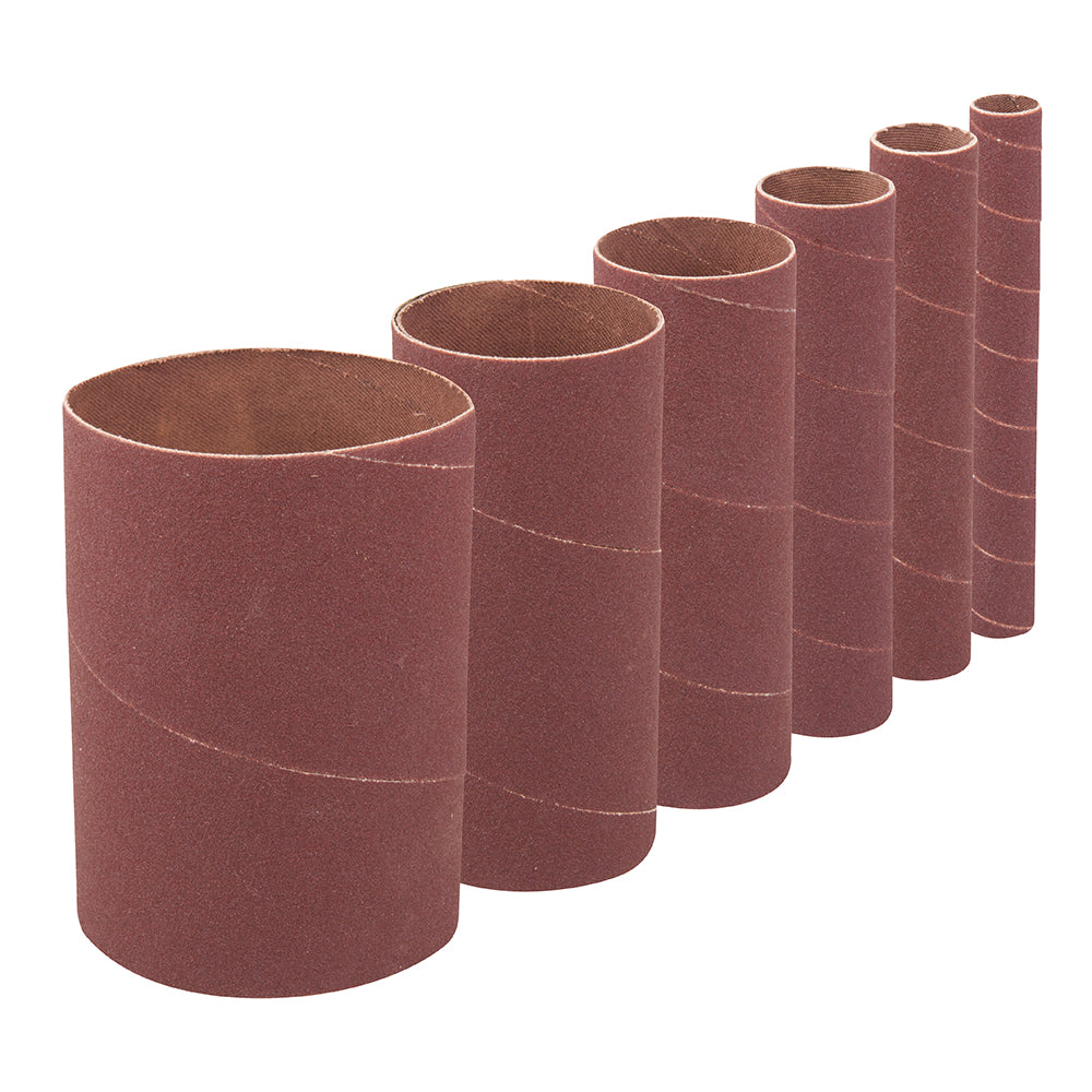 Silverline 90mm Bobbin Sleeve Set 6pce 90mm 120 Grit