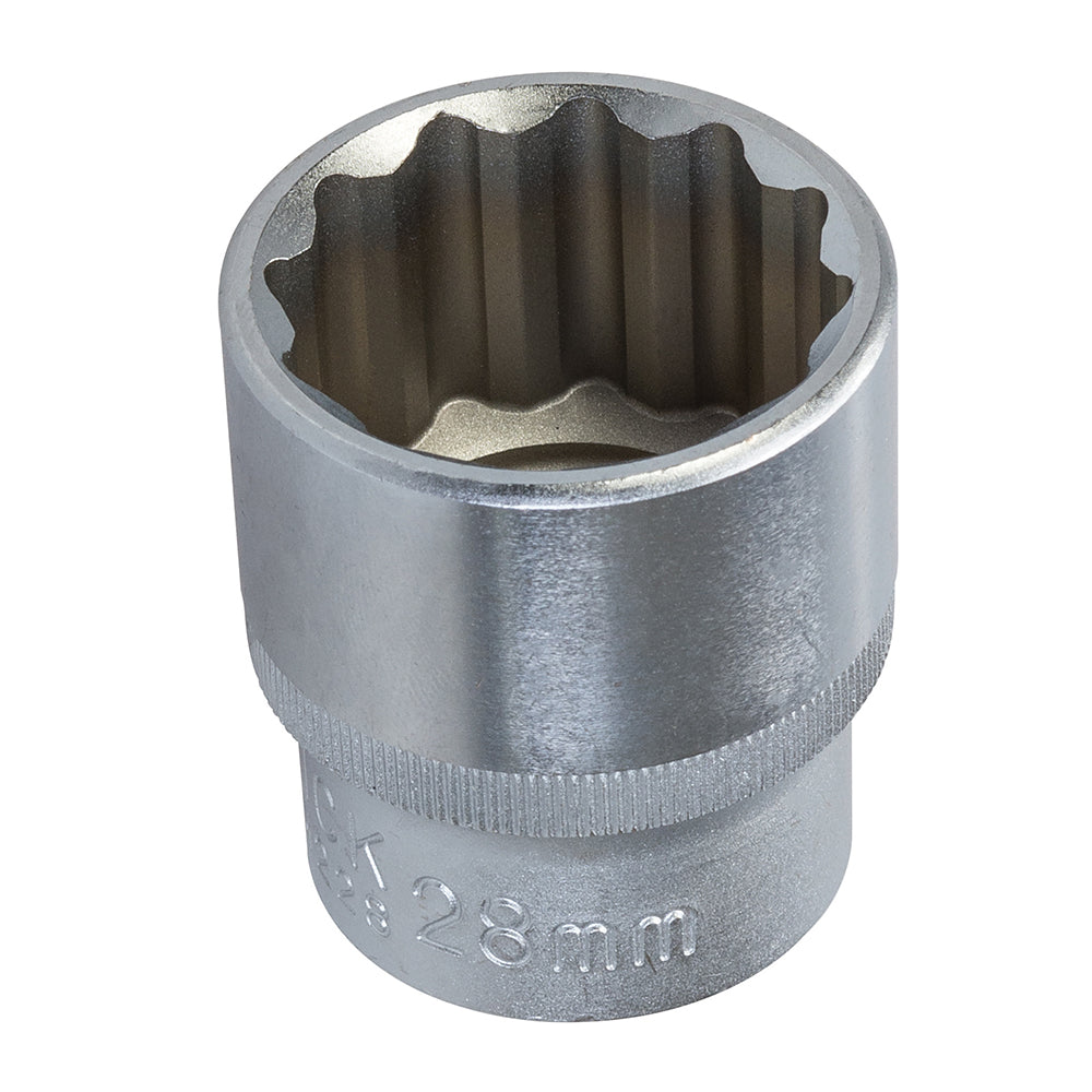 King Dick Socket 1/2" SD 12pt Metric 28mm