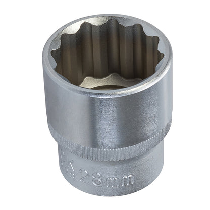 King Dick Socket 1/2" SD 12pt Metric 28mm