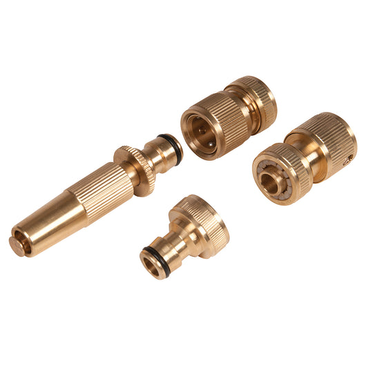 Silverline Fittings Set Brass 4pce 4pce