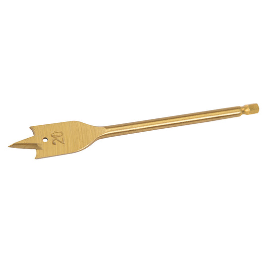 Silverline Titanium-Coated Flat Bit 20mm