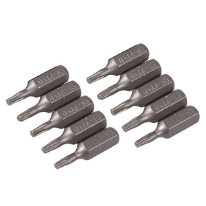 Silverline T10 Cr-V Screwdriver Bits 10pk T10