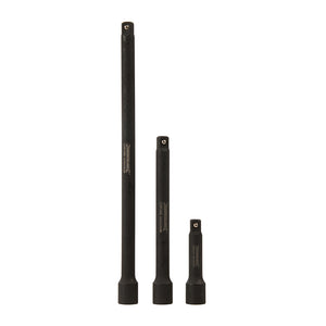 Silverline Impact Extension Bar Set 3/8" 3pce 75, 150 & 250mm