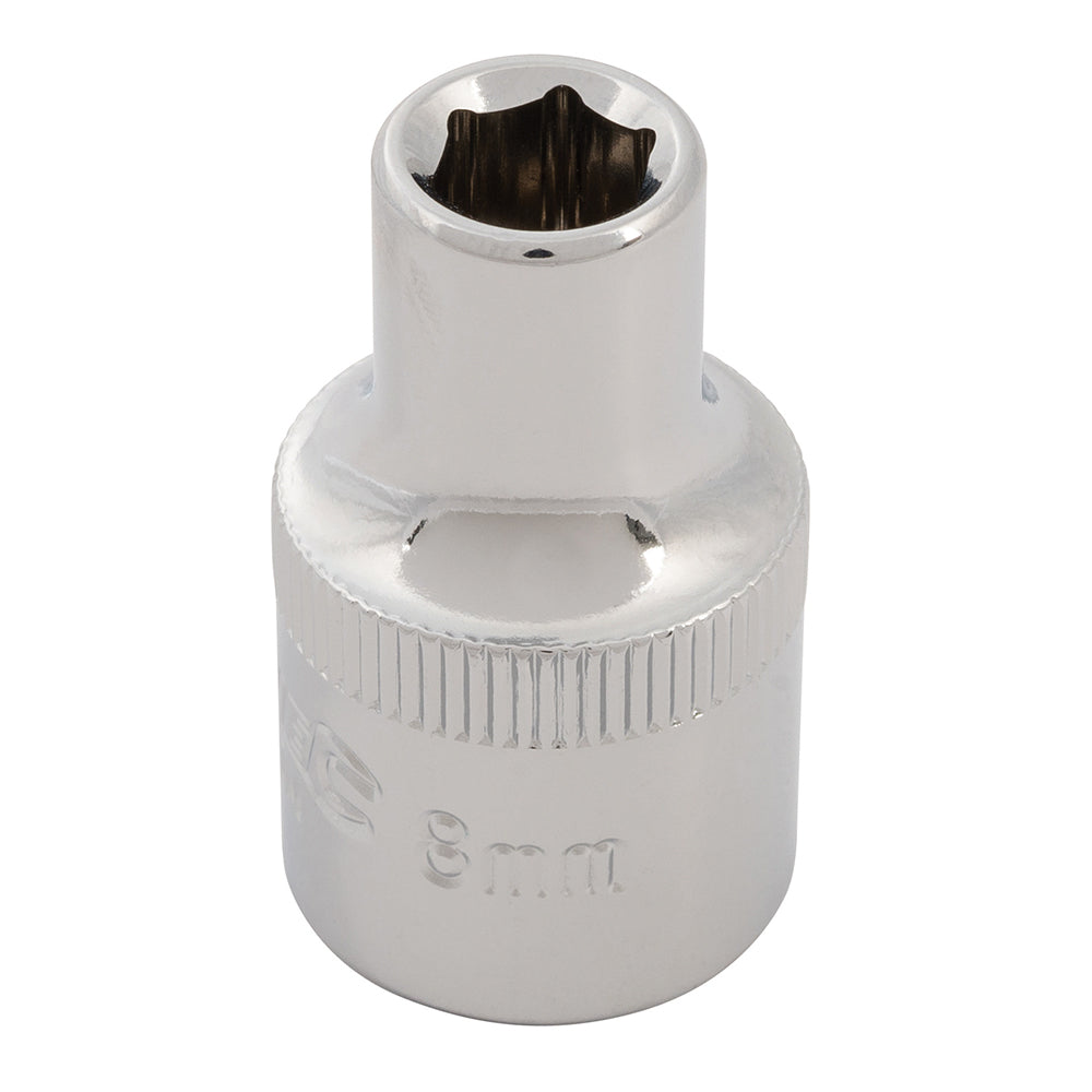 Silverline Socket 1/2" Drive 6pt Metric 8mm