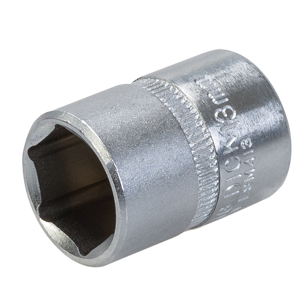 King Dick Socket 1/4" SD 6pt Metric 13mm