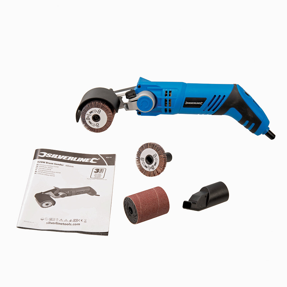 Silverline 420W Drum Sander 60mm 420W