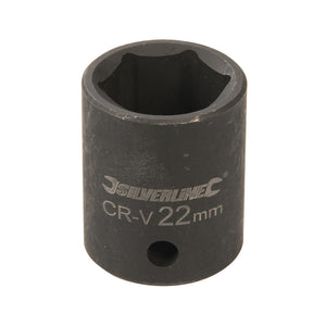 Silverline Impact Socket 1/2" Drive 6pt Metric 22mm