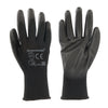 Silverline Black Palm Gloves L 9