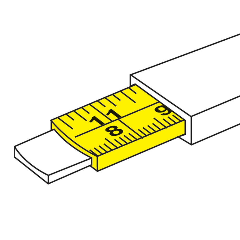 Silverline Hi-Vis Contour Tape 3m / 10ft x 16mm