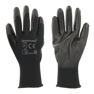 Silverline Black Palm Gloves XL 10