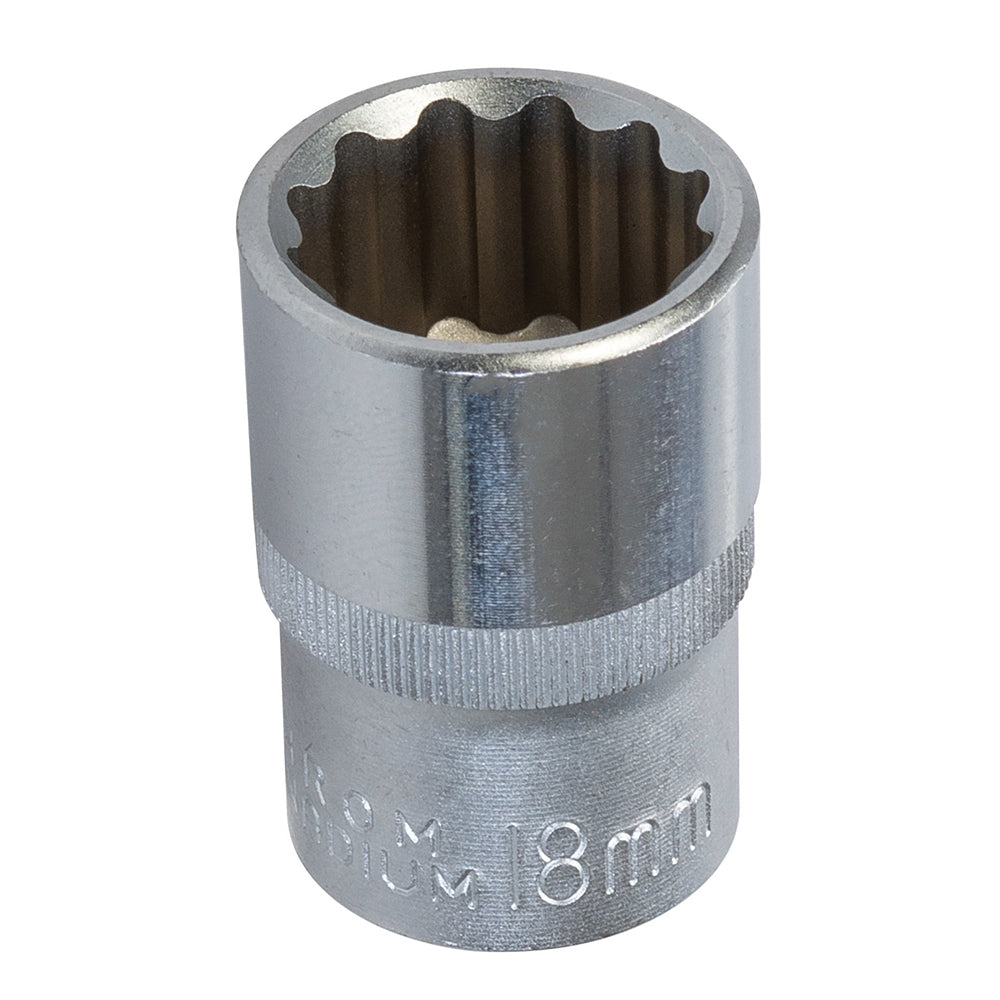 King Dick Socket 1/2" SD 12pt Metric 18mm