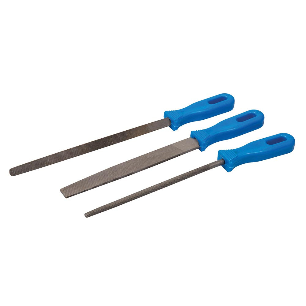 Silverline File Set 3pce 2nd Cut 3pce