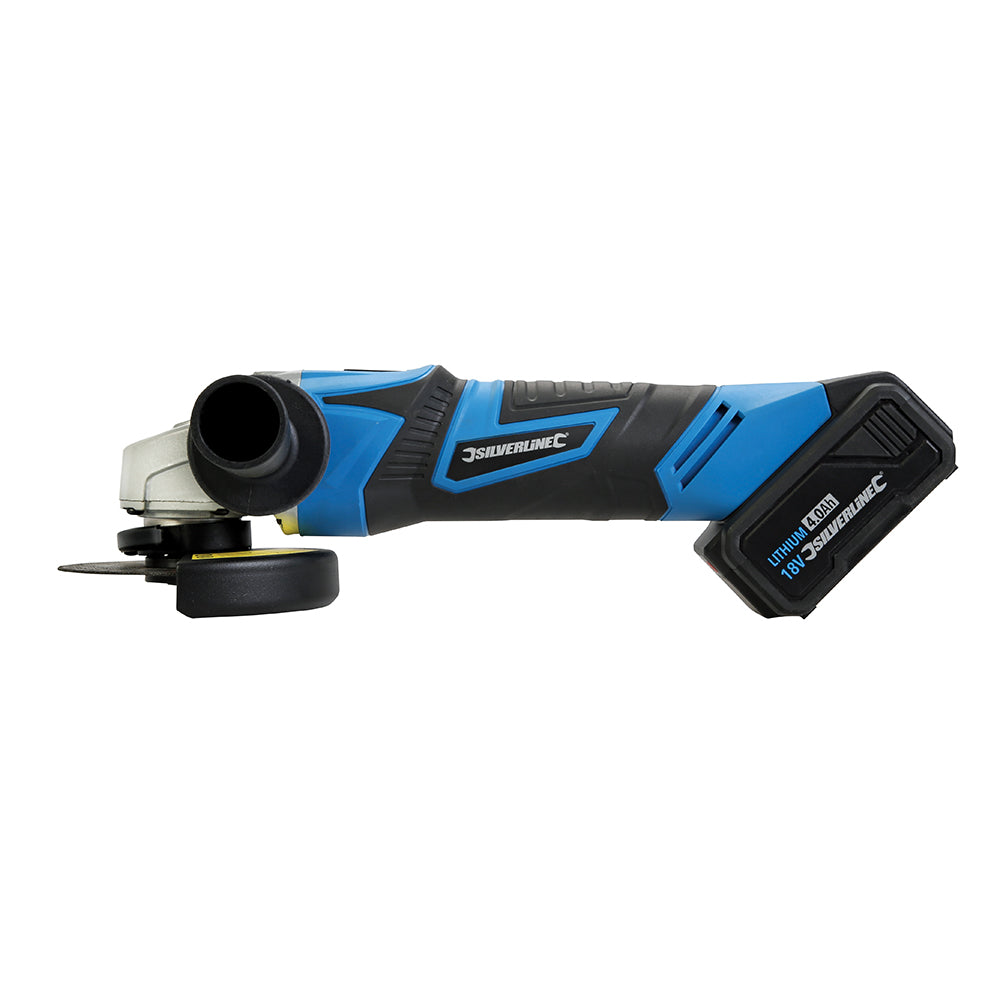 Silverline 18V Angle Grinder 115mm 18V