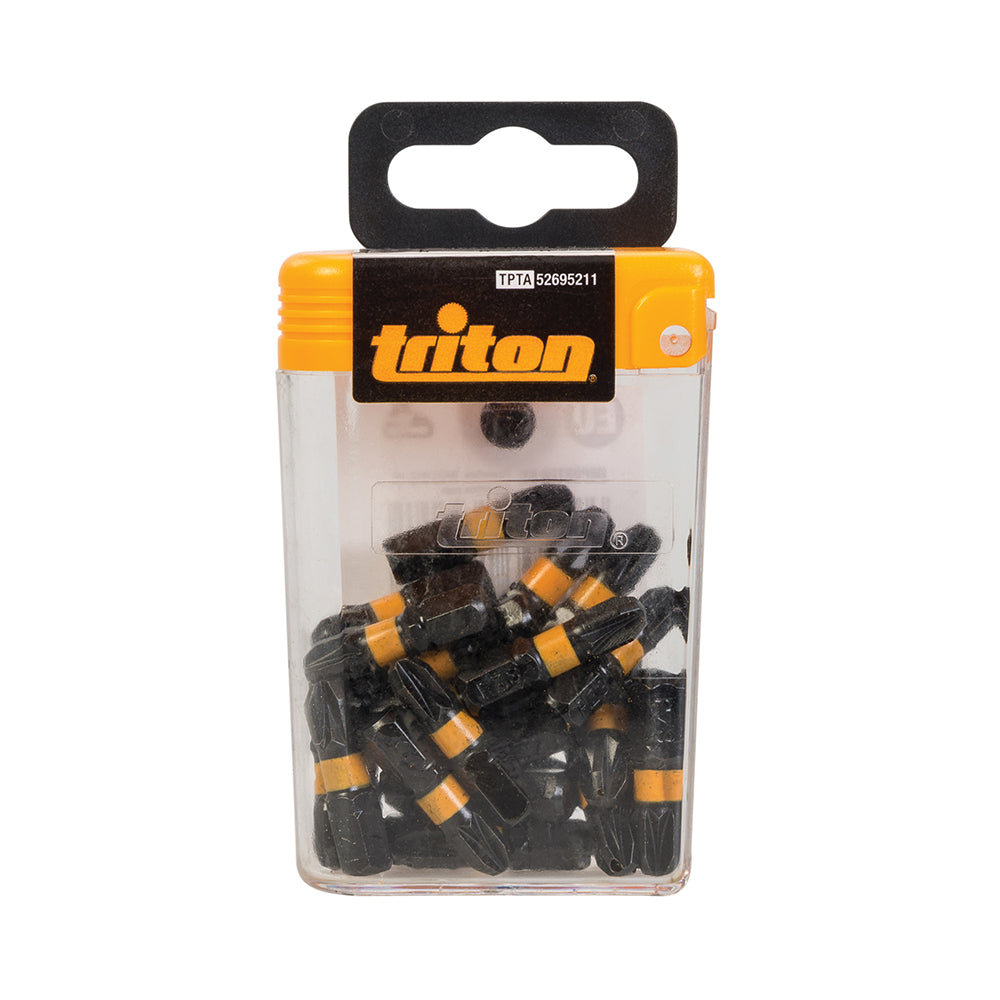 Triton Pozi Screwdriver Impact Bit 25pk PZ3 25mm