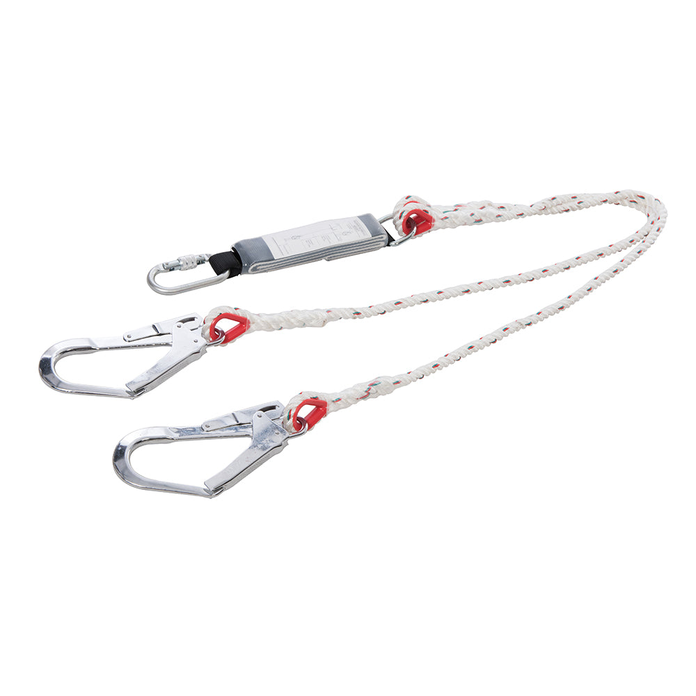 Silverline Energy Absorbing Twin Lanyard 1.5m