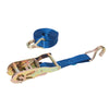 Silverline Ratchet Tie Down Strap J-Hook 3m x 25mm - Rated 350kg Capacity 700kg