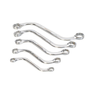 Silverline S-Type Obstruction Spanner Set 5pce 10 - 19mm