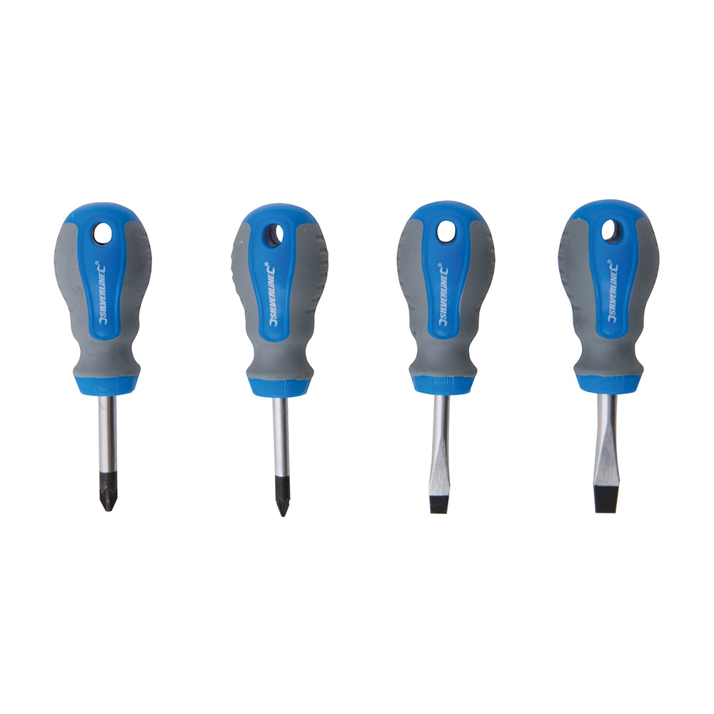 Silverline Stubby Screwdriver Set 4pce 4pce