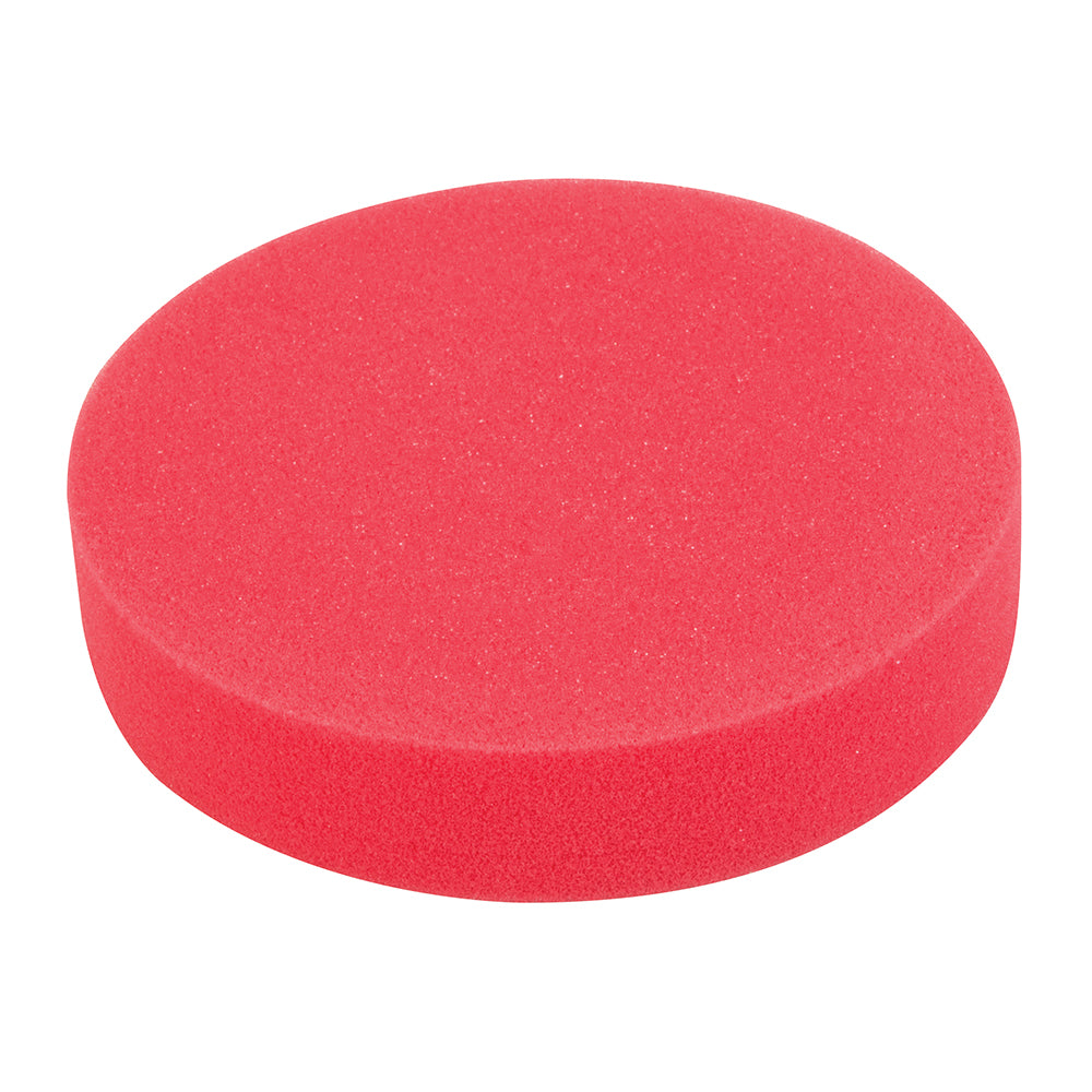 Silverline Hook & Loop Polishing Foam Head Medium 180mm Ultra-Soft Red