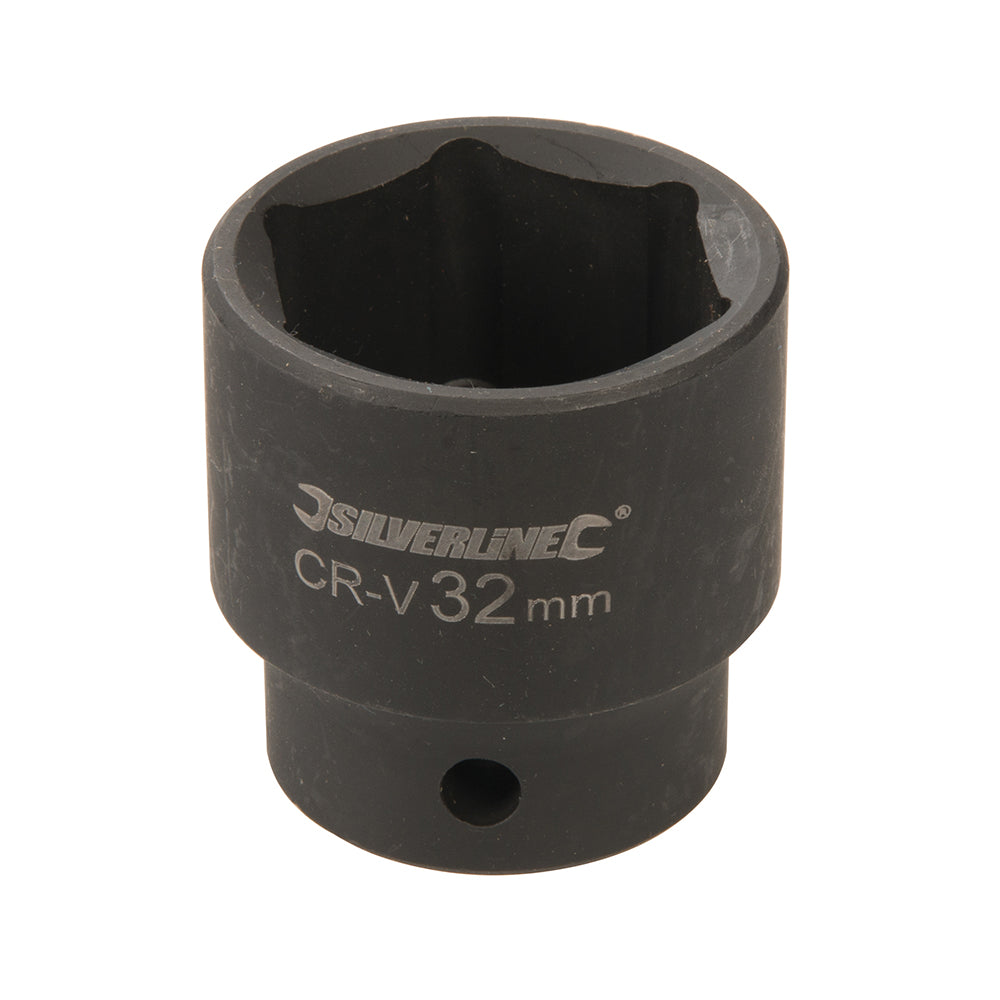 Silverline Impact Socket 1/2" Drive 6pt Metric 32mm