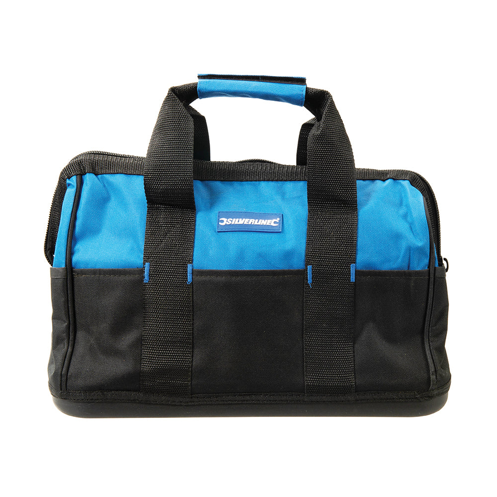 Silverline Tool Bag Hard Base Wide Mouth 400 x 200 x 300mm