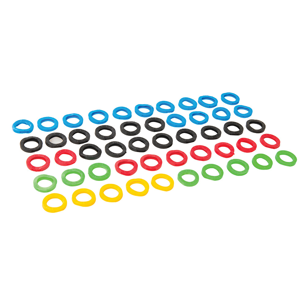 Silverline Coloured Plastic Key Covers 50pk 50pk