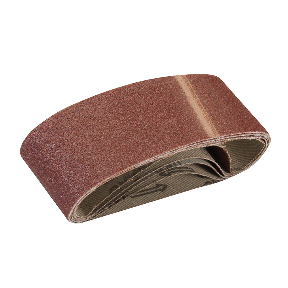 Silverline Sanding Belts 60 x 400mm 5pk 80 Grit