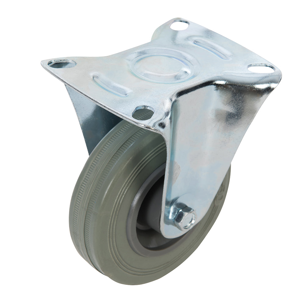 Fixman Fixed Rubber Castor 100mm 70kg