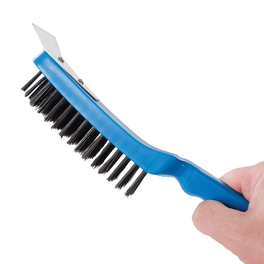 Silverline Steel Wire Brush 5 Row / Scraper