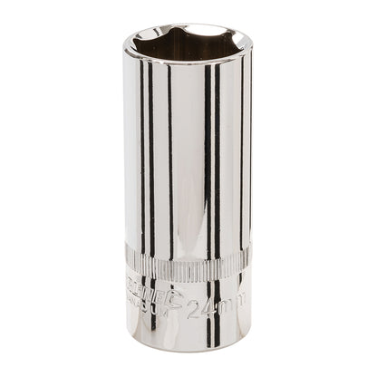 Silverline Deep Socket 1/2" Drive 6pt Metric 24mm