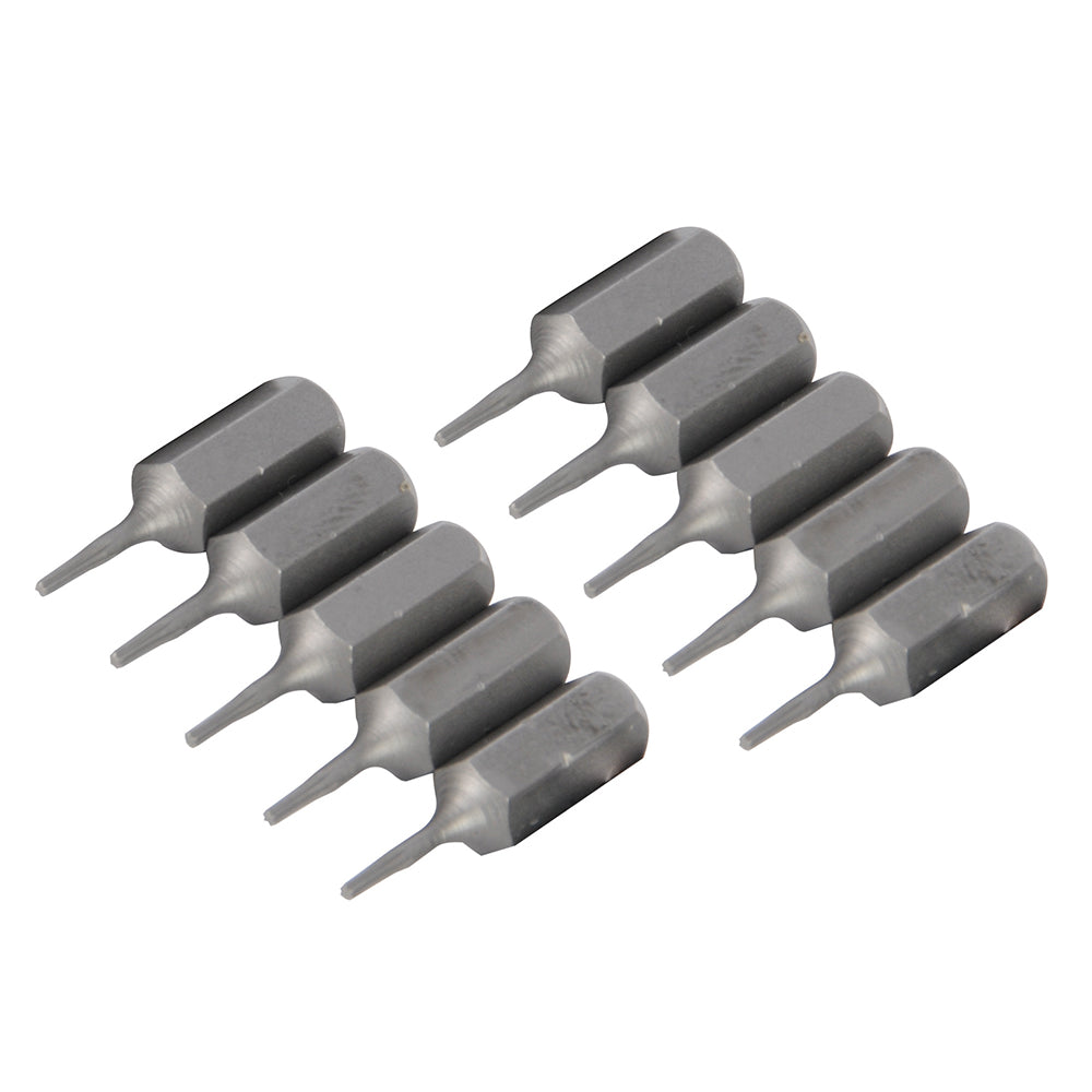 Silverline T4 Cr-V Screwdriver Bits 10pk T4