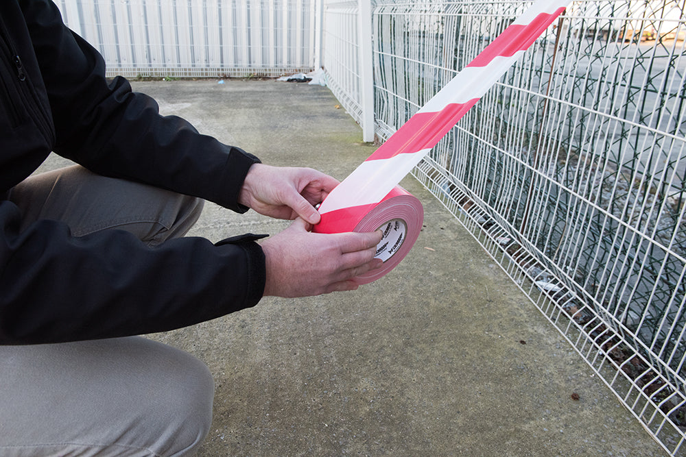 Fixman Barrier Tape 70mm x 500m Red/White