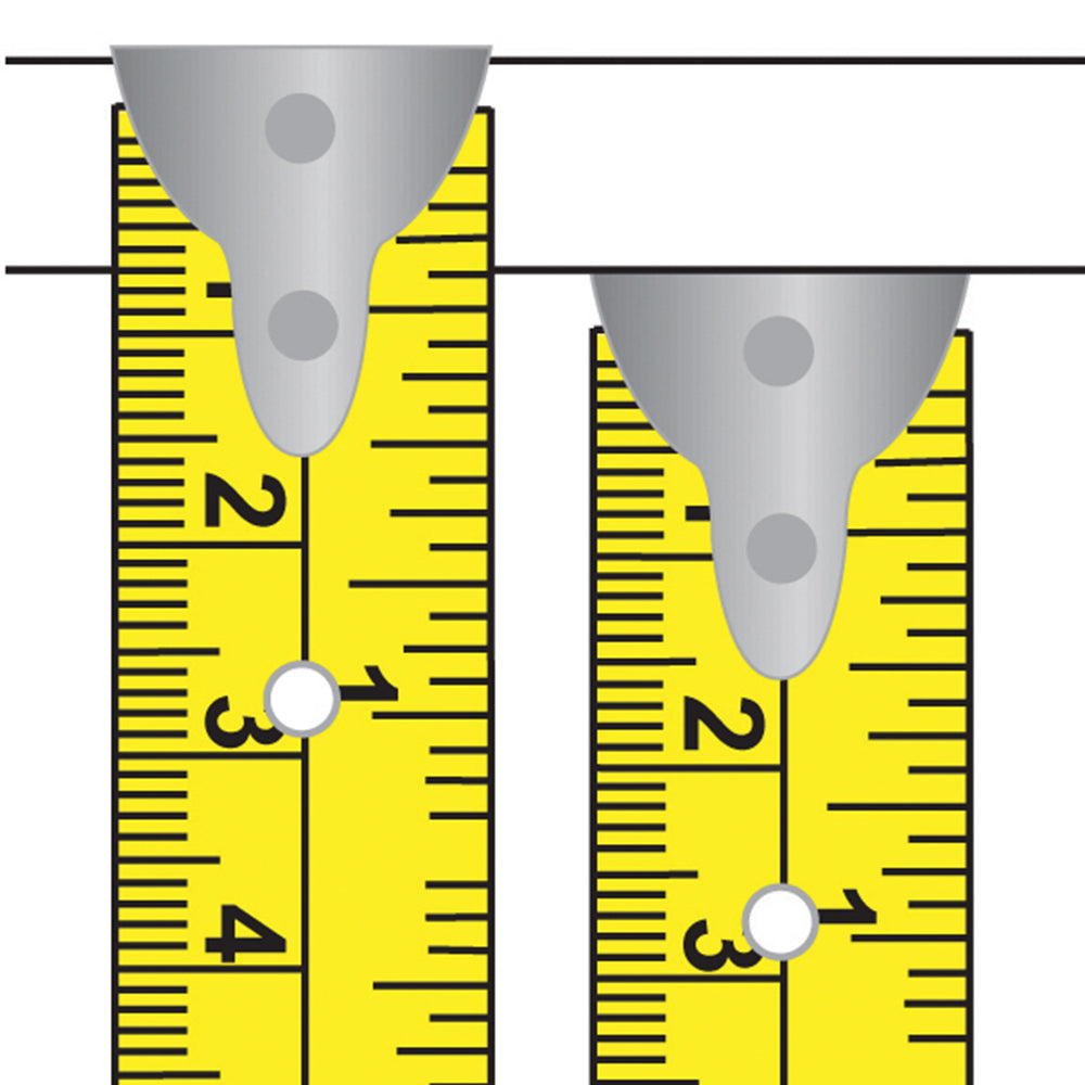 Silverline Hi-Vis Contour Tape 3m / 10ft x 16mm
