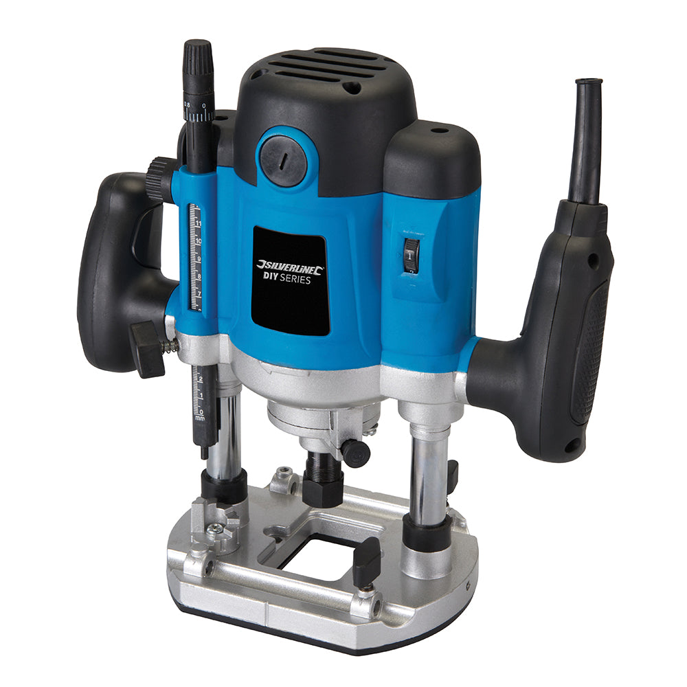 Silverline 1500W Plunge Router 1/2" 1500W UK