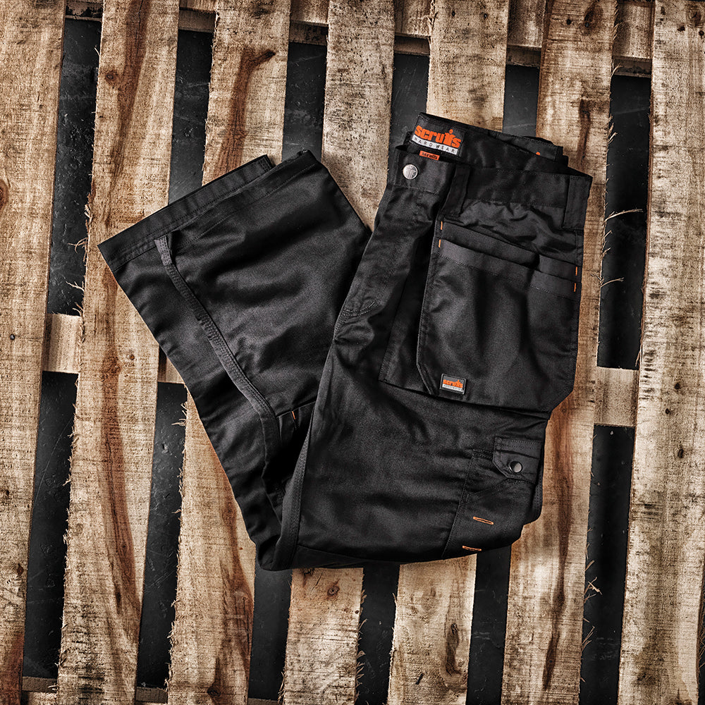 Scruffs Worker Plus Trouser Black 32S