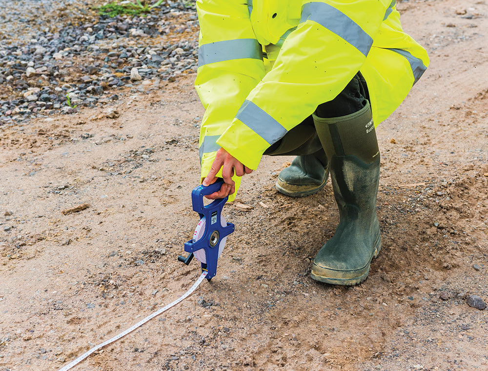 Silverline Open Reel Surveyors Tape 30m / 100ft x 13mm