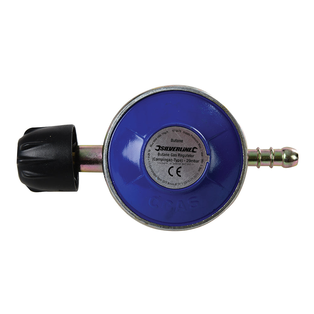 Silverline Butane Gas Regulator (Campingaz-Type) 1kg/hr