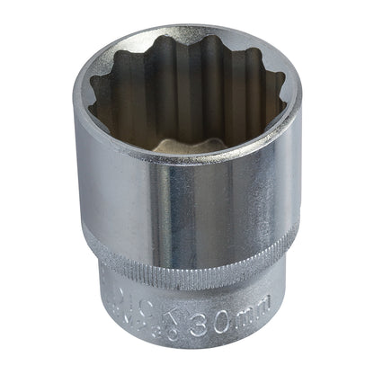 King Dick Socket 1/2" SD 12pt Metric 30mm