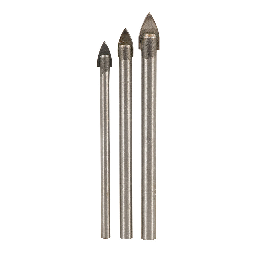 Silverline Tile & Glass Drill Bit Set 3pce 5, 6 & 8mm