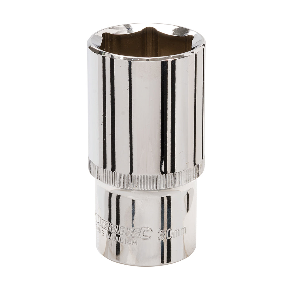 Silverline Deep Socket 1/2" Drive 6pt Metric 30mm