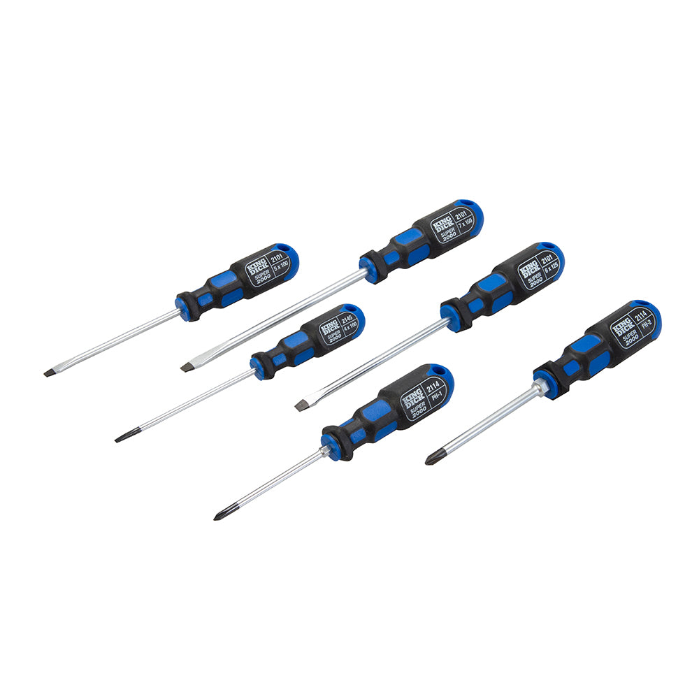 King Dick Screwdriver Set 6pce Slotted / Phillips