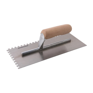 Silverline Adhesive Trowel Wood-Handle 280 x 120mm - 6mm Teeth