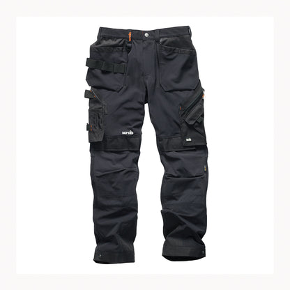 Scruffs Pro Flex Plus Holster Trouser Black 38R