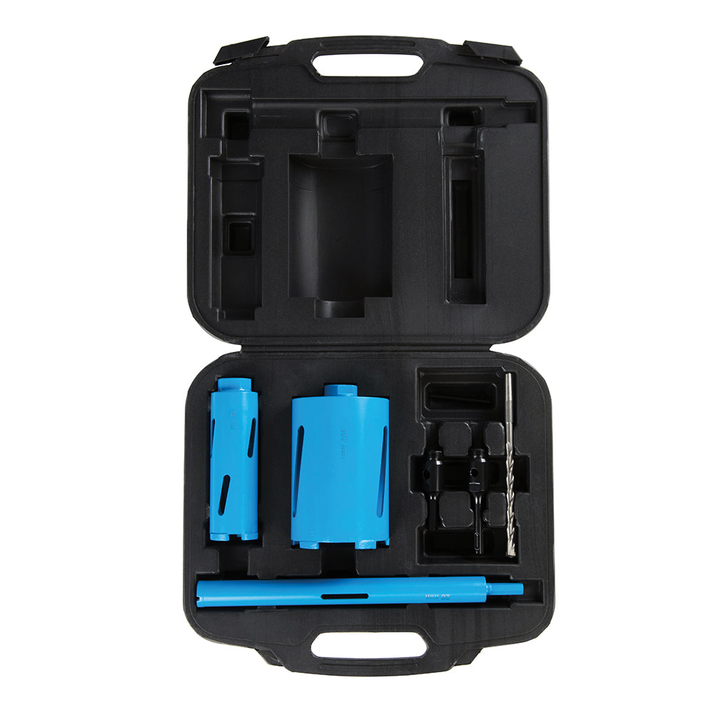 Silverline Diamond Core Drill Kit 3-Core 7pce 28, 52 & 107mm