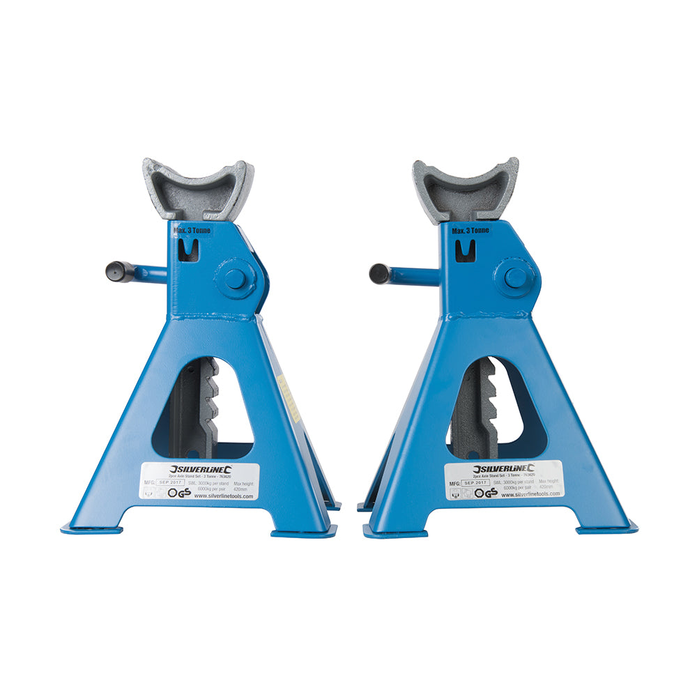 Silverline Axle Stand Set 2pce 3 Tonne