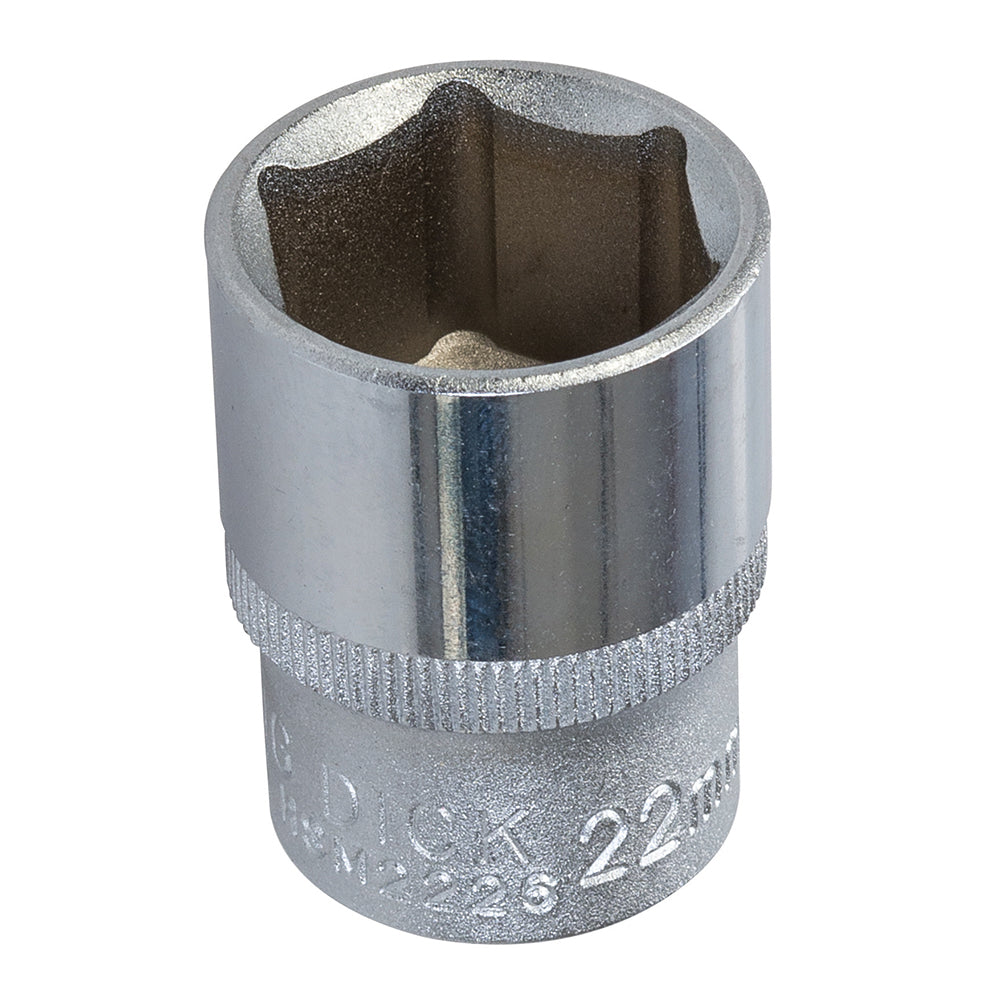 King Dick Socket 1/2" SD 12pt Metric 22mm