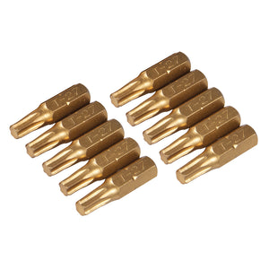 Silverline T27 Gold Screwdriver Bits 10pk T27