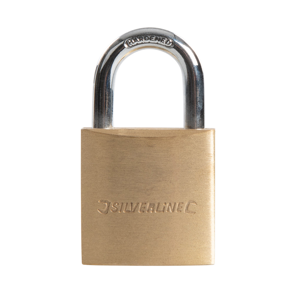 Silverline Brass Padlock 30mm